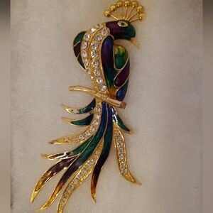 Peacock Brooch